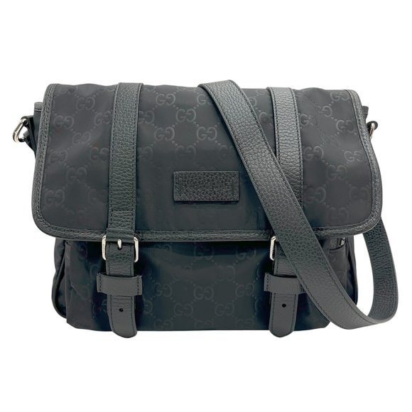GUCCI Black Leather Shoulder Bag - Picture 1 of 14